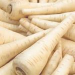 Parsnips - Parsnips grow crisp, long white or off-white carrot-like roots with a sweet and mild. Flavour vastly improves with exposure to cold temperatures so stores well in the ground. Great for soups and stews. - Click for more details!